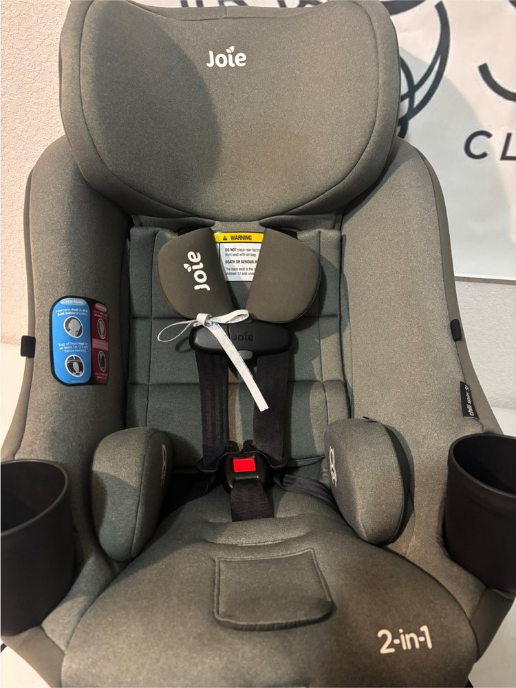 The same Joie car seat after cleaning